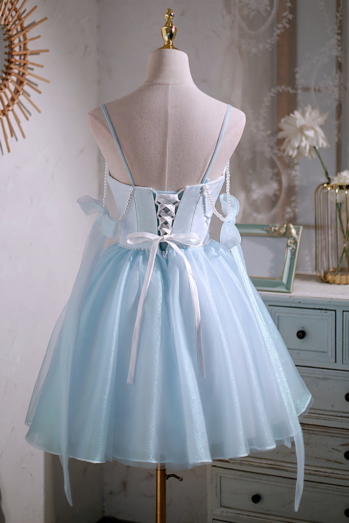 Sky Blue Short Party Dress Disney Dress Cute Homecoming Dress