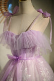 Lilac Birthday Party Dress Chic Short Homecoming Dresses