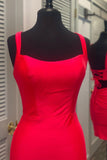 Spaghetti Starps Sexy Tight Straight Short Prom Dresses Homecoming Dresses