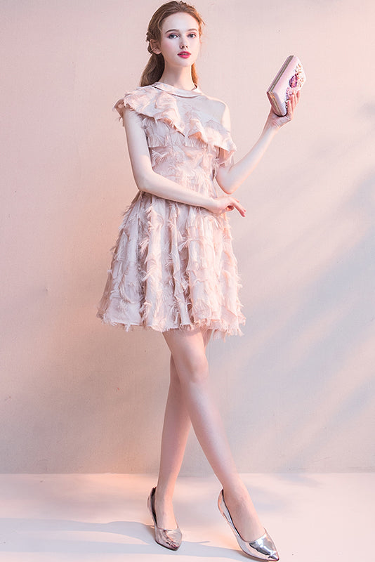 Prom Dress Asymmetric Party Dress Tea-Length Homecoming Dresses