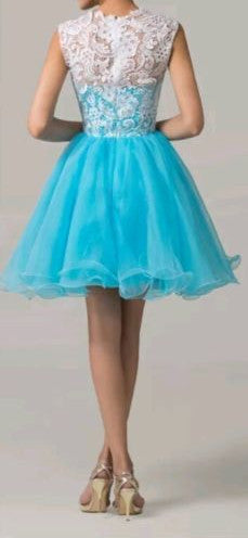 Charming White Lace Mini Length Cheap Prom Homecoming Dresses For Party Graduation Dress