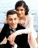 Ivory Lace Pink Long Sleeves Cute Homecoming Dresses Short Prom Hoco Graduation Dress