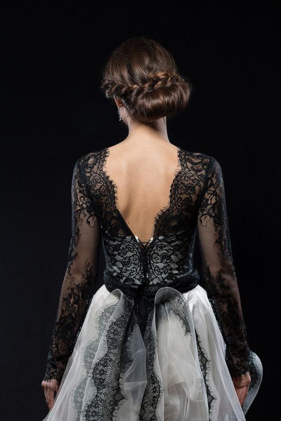Black Lace Long Sleeves Homecoming Dresses High Low Short Prom Graduation Dress