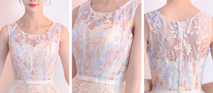 Charming A Line Lace Appliques Homecoming Dresses Tulle Short Prom Graduation Dress