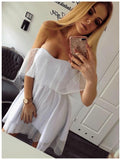 Sexy Off the Shoulder Black Lace Homecoming Dresses Mini Length Prom Graduation Dress