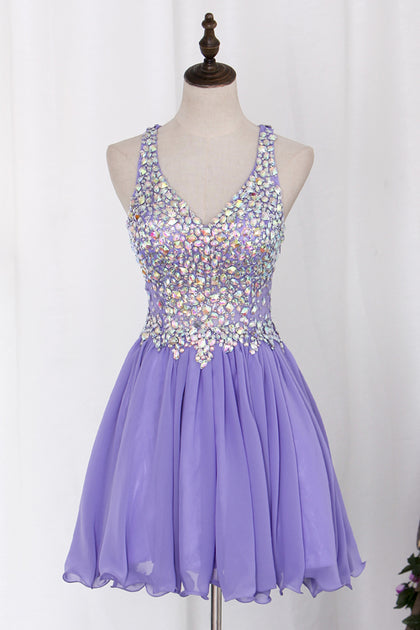 Off the Shoulder V Neck Royal Blue Beaded Homecoming Dresses Short Prom Hoco Dress