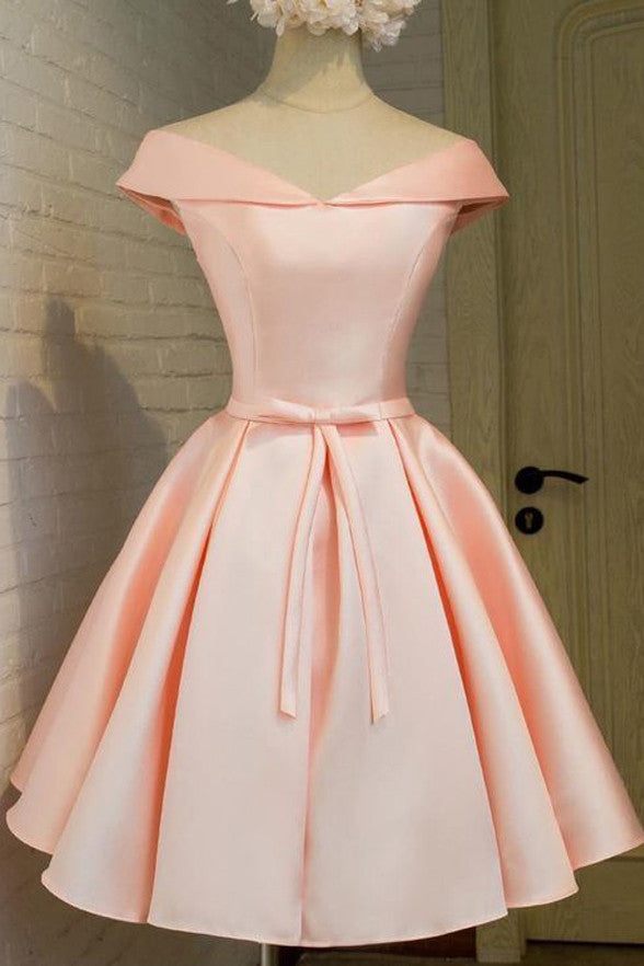 Off the Shoulder Elegant Homecoming Dresses Short Prom Dresses Party Gowns