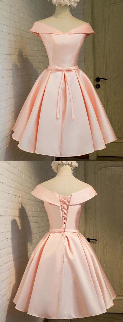 Off the Shoulder Elegant Homecoming Dresses Short Prom Dresses Party Gowns