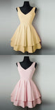 Simple Open Back Black Mini Length Homecoming Dresses Short Prom Dress