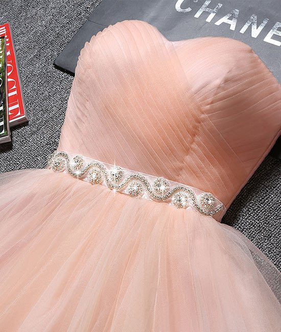 Blush Pink Charming Sweetheart Short Prom Dress Homecoming Dresses