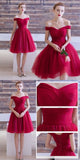 Charming Off the Shoulder Short Prom Dress Homecoming Dresses Cocktail Gowns