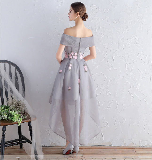 Front Short Long Back New Arrival Appliques Prom Homecoming Dresses Party Dress