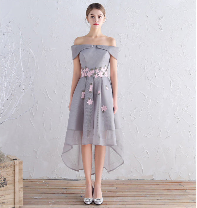 Front Short Long Back New Arrival Appliques Prom Homecoming Dresses Party Dress