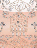 Blush Pink Tulle Beaded Short Homecoming Dress Party Gowns Prom Dresses