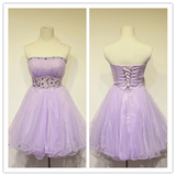 Lilac Tulle New Arrivals Homecoming Gowns Prom Dress - Laurafashionshop