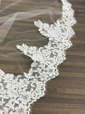 106 Inches Lace Edge Wedding Veils Cathedral Length Long Bridal Veil Accessories