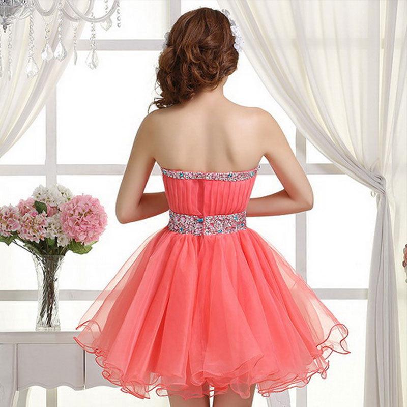 Sweet 16 Dress Coral Sexy Homecoming Dresses Prom Dresses