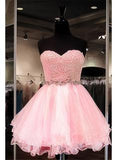 Lace Blush Pink Sweet 16 Dress Evening Party Dress  Prom Dresses - Laurafashionshop