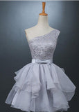 One Shoulder Evening Party Dress Homecoming Dress Prom Dresses - Laurafashionshop
