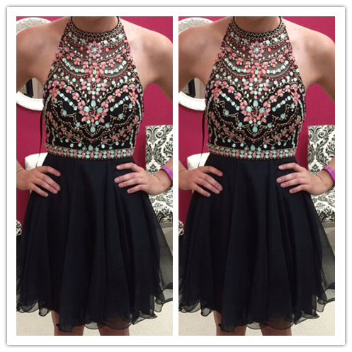 Fitted Chiffon Homecoming Dress Prom Dress - Laurafashionshop