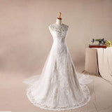Lace A-line Wedding Dresses - Laurafashionshop
