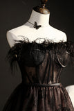 Black Strapless Short Prom Dress Unique Homecoing Dresses