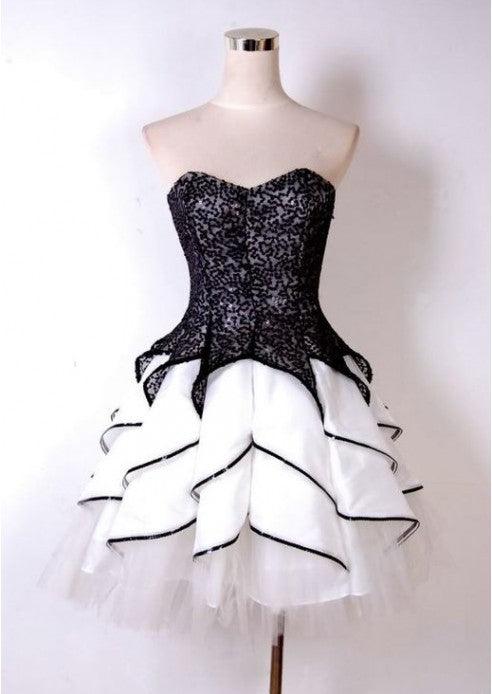 Cute Black Homecoming Dresses Short Prom Dress - Laurafashionshop