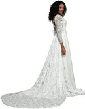 Bohemian Wedding Dresses With Adjustable Drawstring Lace Bridal Gowns