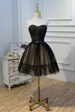 Beautiful Black Sweetheart Homecoming Dresses Cute Party Dress