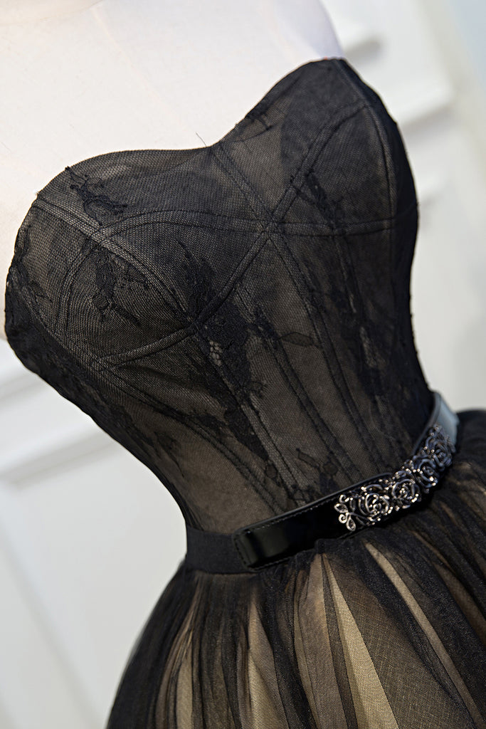 Beautiful Black Sweetheart Homecoming Dresses Cute Party Dress