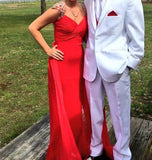 Red Real Made Beading Prom Dresses - Laurafashionshop