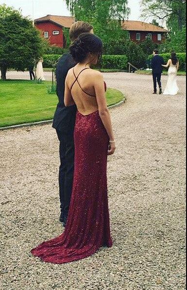 Beading Real Made Backless Prom Dresses - Laurafashionshop