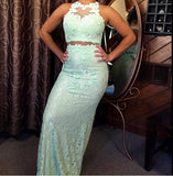 Lace Great Mermaid Real Made Prom Dresses - Laurafashionshop