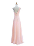 Long Sweetheart One Shoulder Chiffon Bridesmaid Dresses Prom Dresses - Laurafashionshop