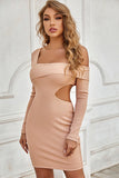 Long Sleeves Fashion Tight Short Prom Dress Homecoming Dress