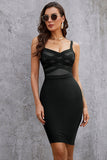 Black Sleeveless Spaghetti Straps V Neck Tulle Short Homecoming Dress