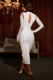Tight Sexy White Straps Formal Prom Dress Homecoming Dress
