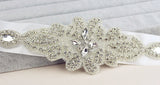 Ivory Hand Made Crystals Wedding Sashes with Ribbon Women Accessories Bridal Belt