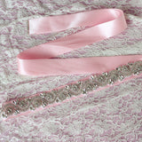 Crystals Rhinestone Ivory Wedding Sashes with Ribbon Women Accessories Bridal Belt