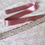 Crystals Rhinestone Ivory Wedding Sashes with Ribbon Women Accessories Bridal Belt