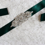 Hand Made Crystals Rhinestones Wedding Sashes with Ribbon Women Accessories Belt