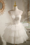 Pretty Party Dress Short Tulle  Homecoming Dress