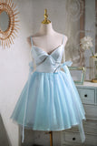 Sky Blue Short Party Dress Disney Dress Cute Homecoming Dress