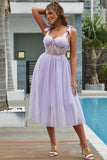 Elegant Sweetheart Perspective Mesh Tulle Homecoming Dresses Prom Dresses