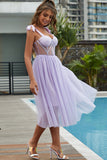 Elegant Sweetheart Perspective Mesh Tulle Homecoming Dresses Prom Dresses