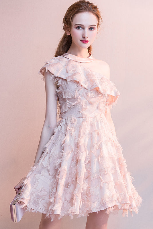 Prom Dress Asymmetric Party Dress Tea-Length Homecoming Dresses