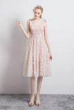 Apricot V Neck Spaghetti Straps Tulle Prom Dress Short Homecoming Dresses