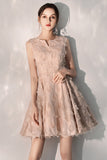 Pink Sleeveless Fairy Tulle Prom Dress Short Homecoming Dresses
