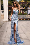 New Arrival Strapless Colorful Seqin Prom Dresses Long Party Dress