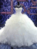 Lace Strapless Wedding Dresses Ball Gown/Duchess